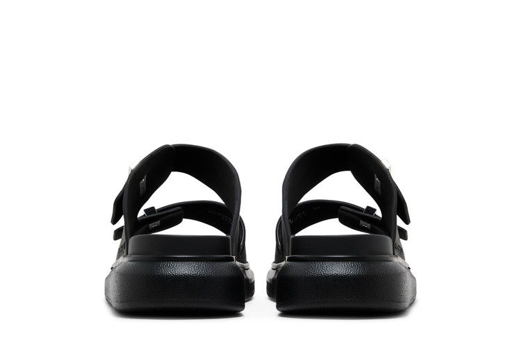 Alexander McQueen Hybrid Double Buckle Sandal Black