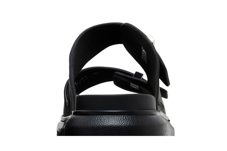 Alexander McQueen Hybrid Double Buckle Sandal Black