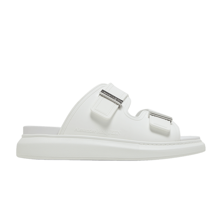 Alexander McQueen Hybrid Double Buckle Sandal New Ivory