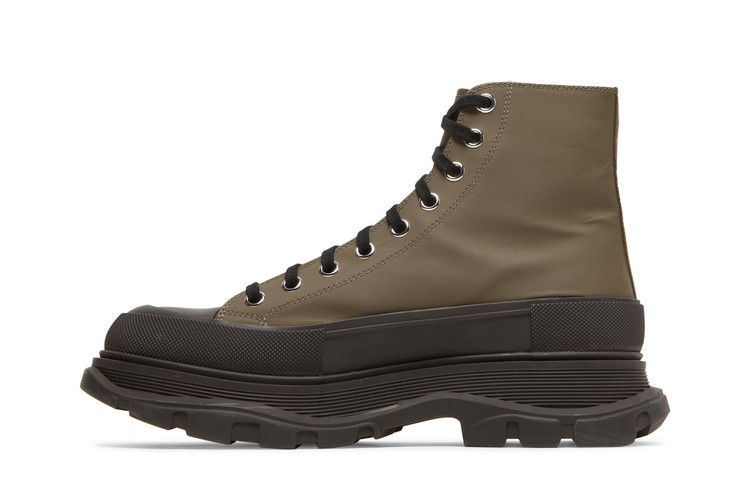 Alexander McQueen Tread Slick Boots Khaki Black