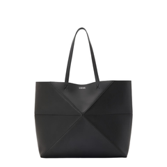 Loewe Puzzle Calfskin Shoulder Bag - Black