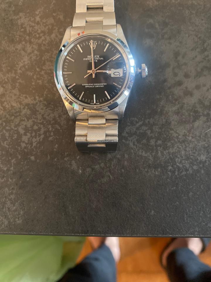 Rolex | Oyster Perpetual | 1500 | Steel | 34 mm | Steel | Black | Automatic