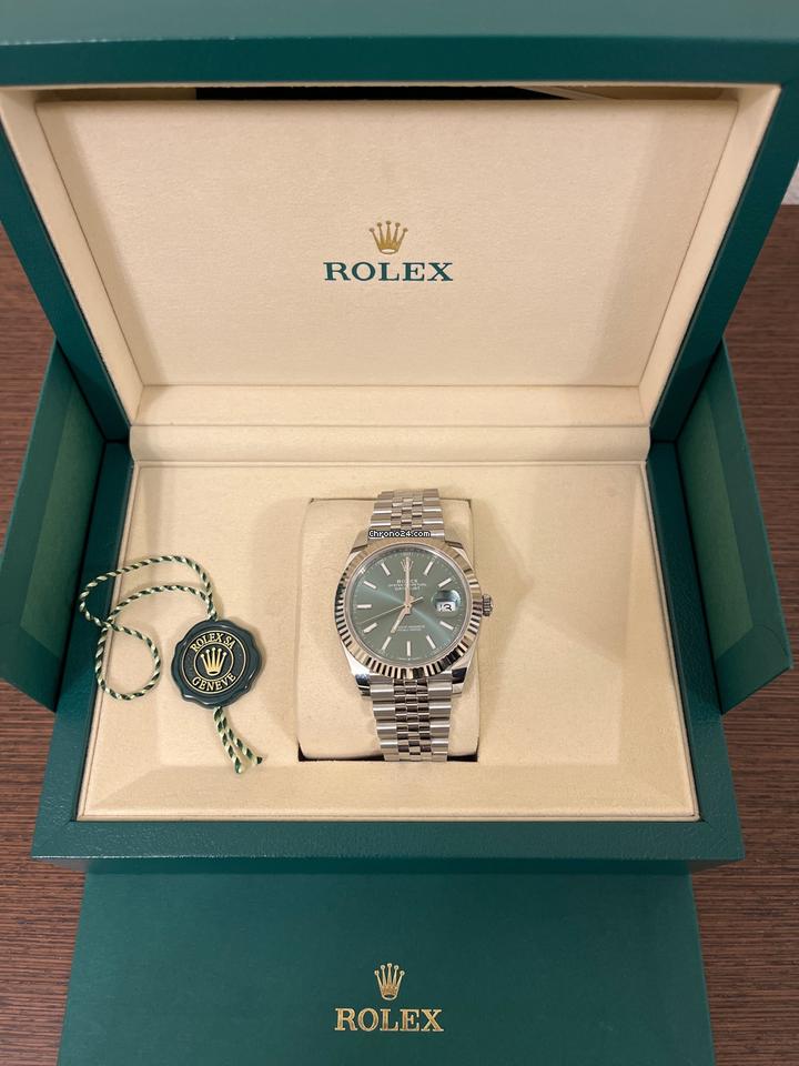 Rolex Datejust 41126334 Rolex Datejust 41 Mint Green Full set 2025