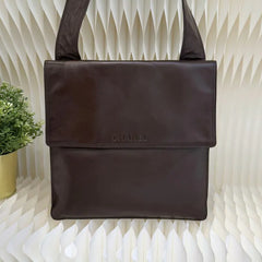 RA685 - CHAENL Vintage Brown Lambskin Shoulder Bag