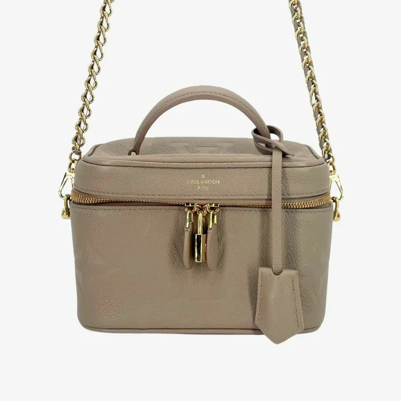 C553 - LOUIS VUITTON Gray Monogram Empreinte Vanity Bag