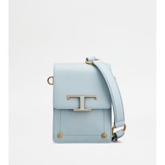 Tods T Timeless Bag In Leather Micro Blue