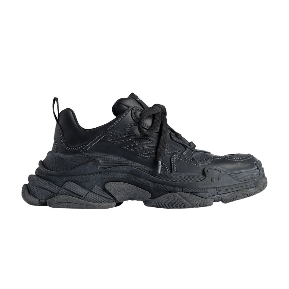 Balenciaga Triple S Sporty Sneaker Worn-Out - Black