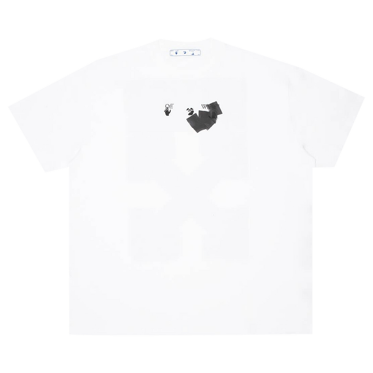 Off-White Jumbo Marker Shorts-Sleeve Over T-Shirt White/Black