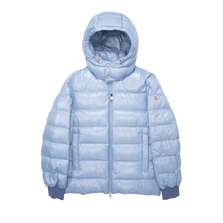 Moncler Cuvellier Shiny Puffer Jacket Blue