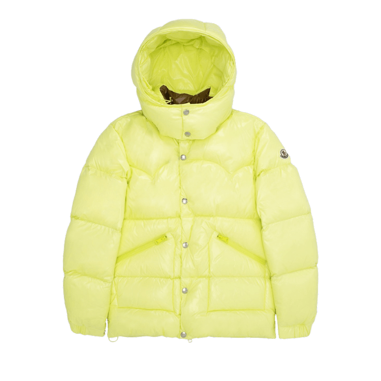 Moncler Coutard Shiny Puffer Jacket Yellow