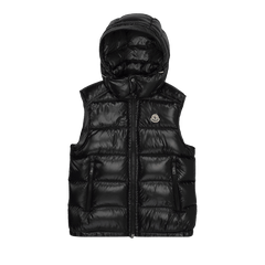 Moncler Bormes Shiny Puffer Vest Black