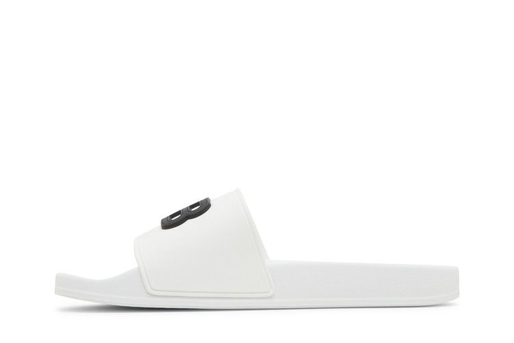 Balenciaga Pool Slides White Black