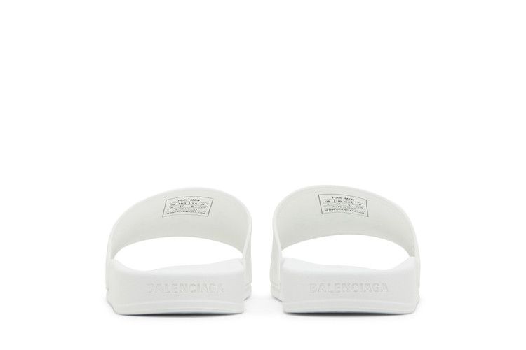 Balenciaga Pool Slides White Black