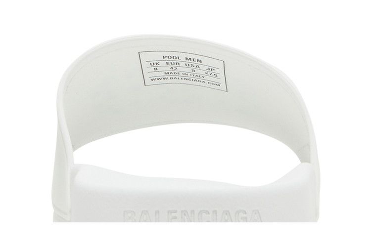 Balenciaga Pool Slides White Black