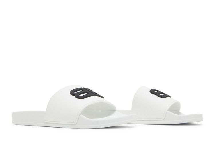 Balenciaga Pool Slides White Black