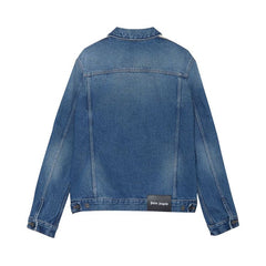 Palm Angels Track Denim Jacket Light Blue