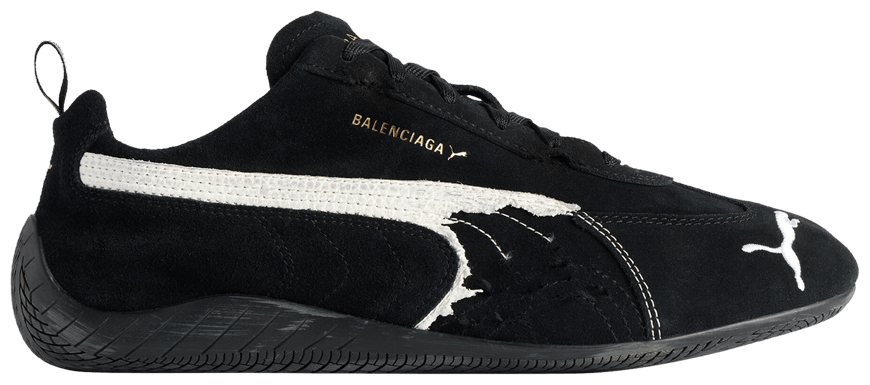 Balenciaga x Speedcat Suede Black White