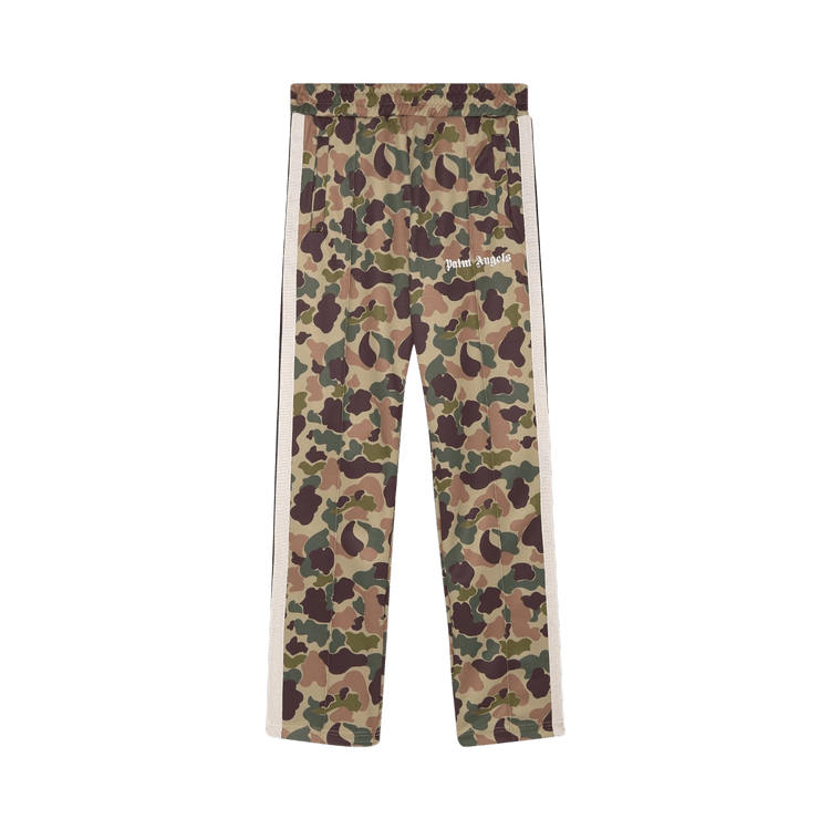 Palm Angels Camo Track Pants Military/White