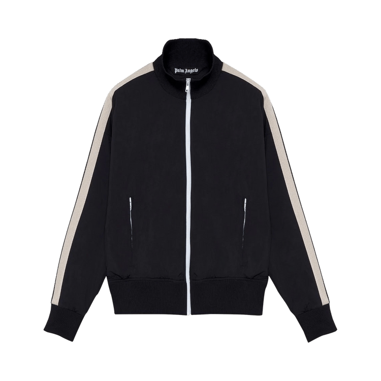 Palm Angels Curved Logo Track Jacket Black/White