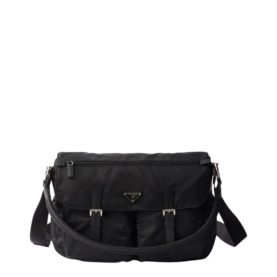 Prada Re - Nylon Messenger Bag - Nero