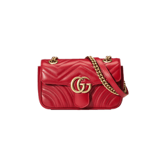 Gucci GG Marmont Matelassé Mini Bag Red