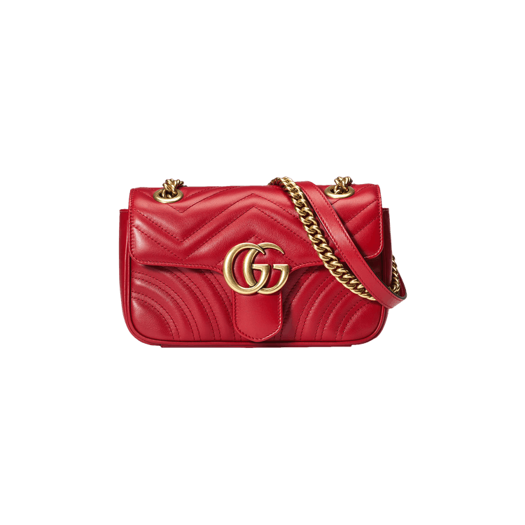 Gucci GG Marmont Matelassé Mini Bag Red