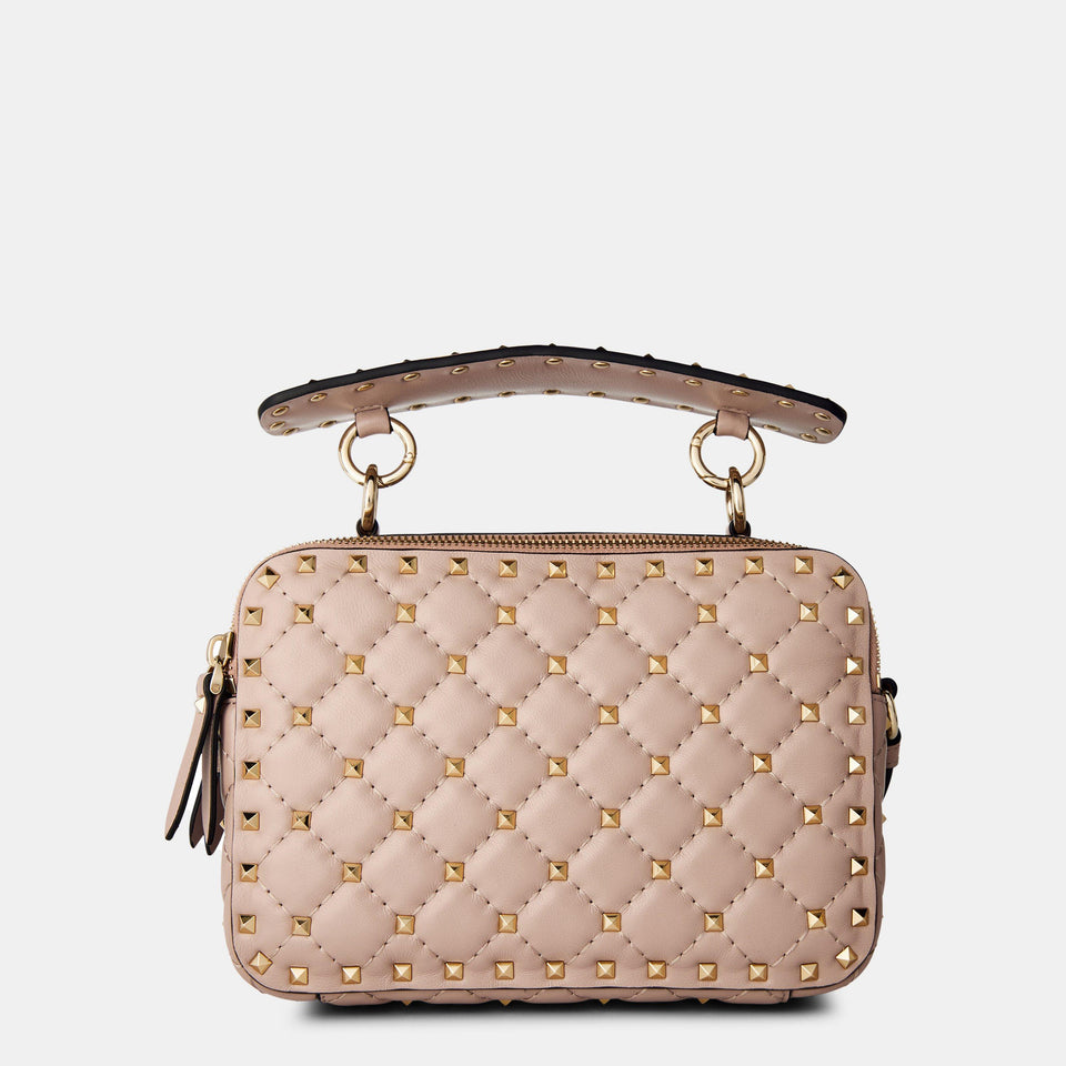 Quilted Spike Crossbody Bag