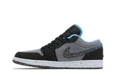 Air Jordan 1 Low Crater Black University Blue