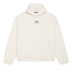 Balenciaga Wide Fit Hoodie Chalky White/Black