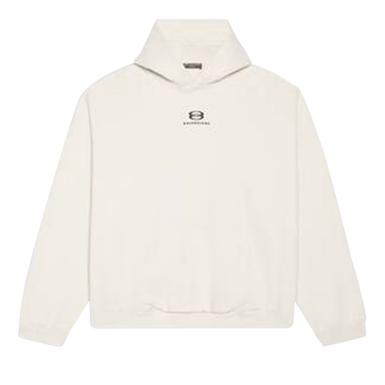 Balenciaga Wide Fit Hoodie Chalky White/Black