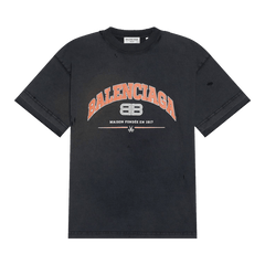 Balenciaga Medium Fit T-Shirt Black/Orange/White