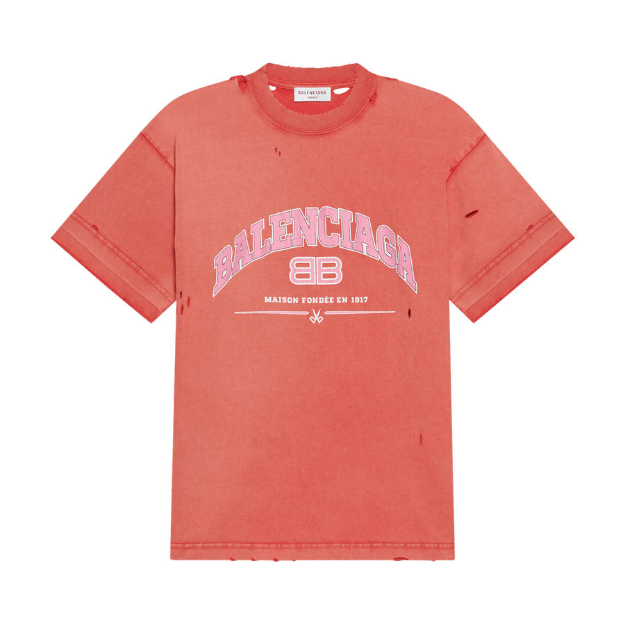 Balenciaga Medium Fit T-Shirt Cardi Red/Orange/White
