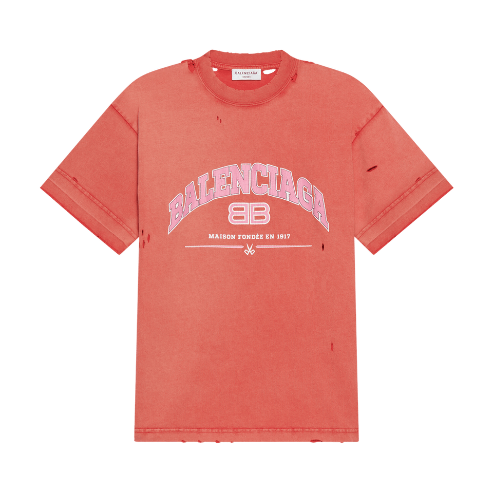 Balenciaga Medium Fit T-Shirt Cardi Red/Orange/White
