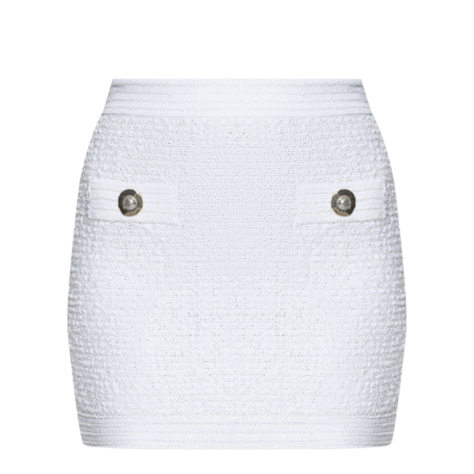 Shorts Tweed Skirt with Applications