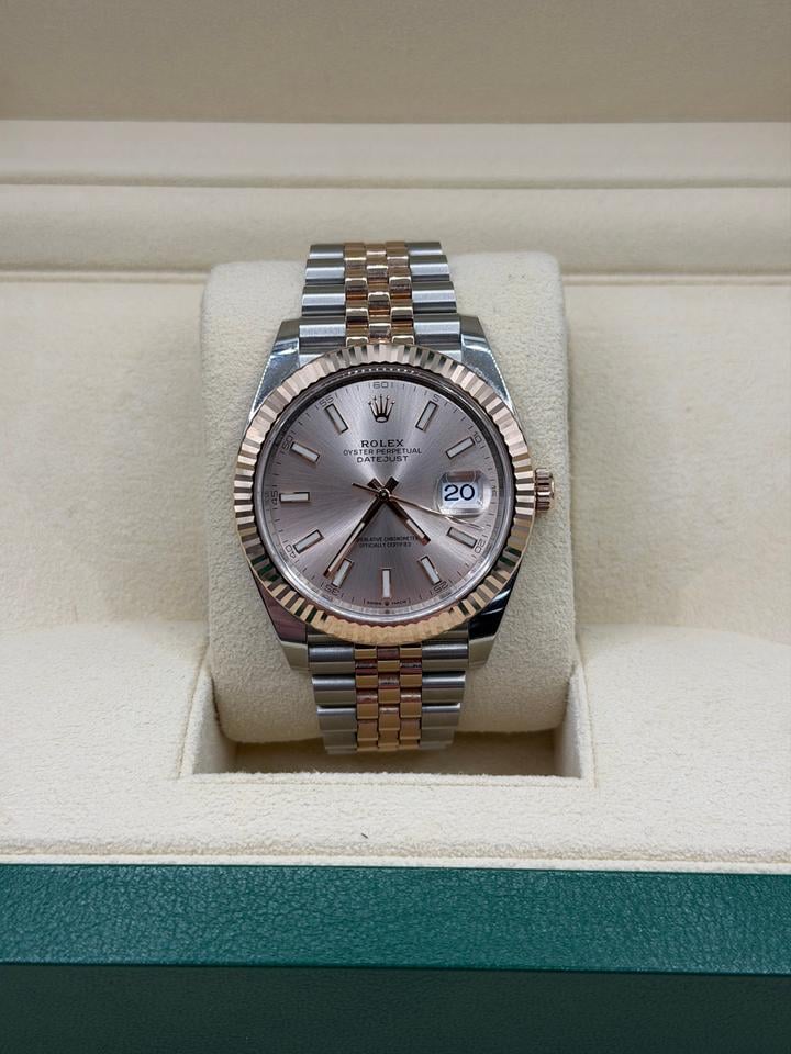 Rolex | Datejust | 126331 | Rose gold | 41 mm | Gold/Steel | Bronze | Automatic