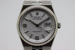 Rolex | Land-Dweller | 127234 | White gold | 36 mm | Steel | White | Automatic