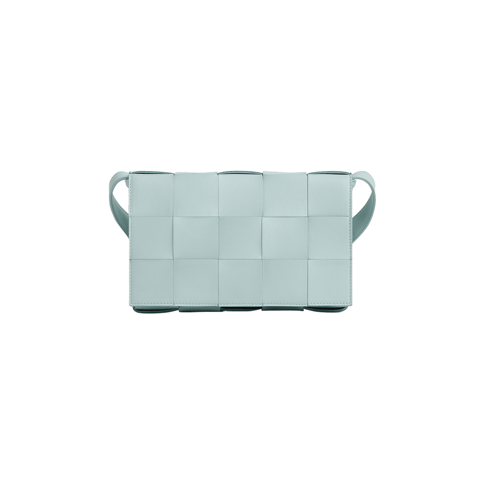Bottega Veneta Padded Cassette Bag Teal Washed/Silver