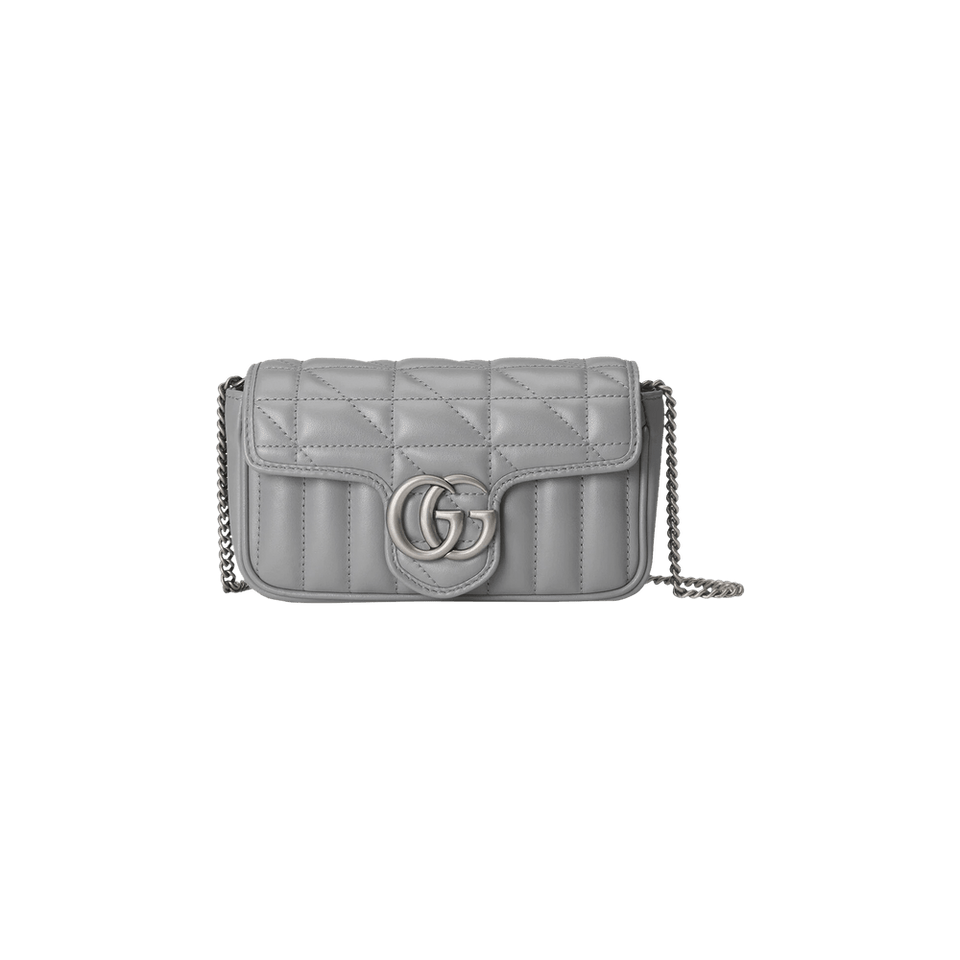Gucci GG Marmont Super Mini Bag Deep Grey