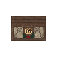 Gucci GG Supreme Ophidia Large Card Case Beige/Ebony