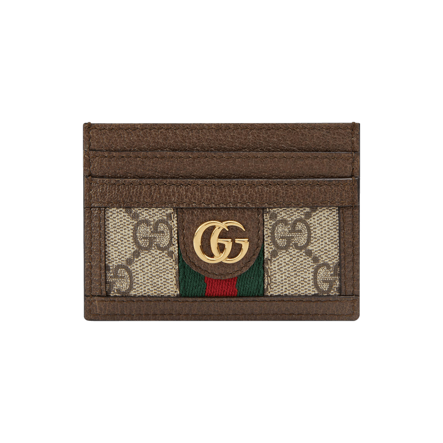 Gucci GG Supreme Ophidia Large Card Case Beige/Ebony