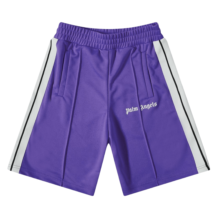 Palm Angels Classic Track Shorts Purple/White