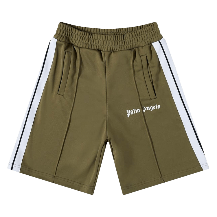 Palm Angels Classic Track Shorts Military/White