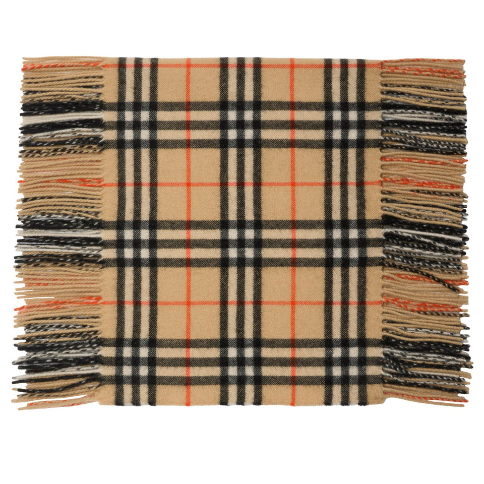 Check Cashmere Midweight Scarf