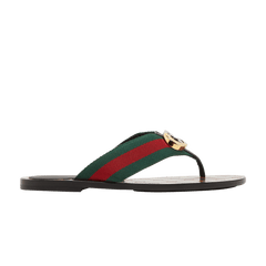 Gucci Wmns GG Web Sandal 'Black Green Red'