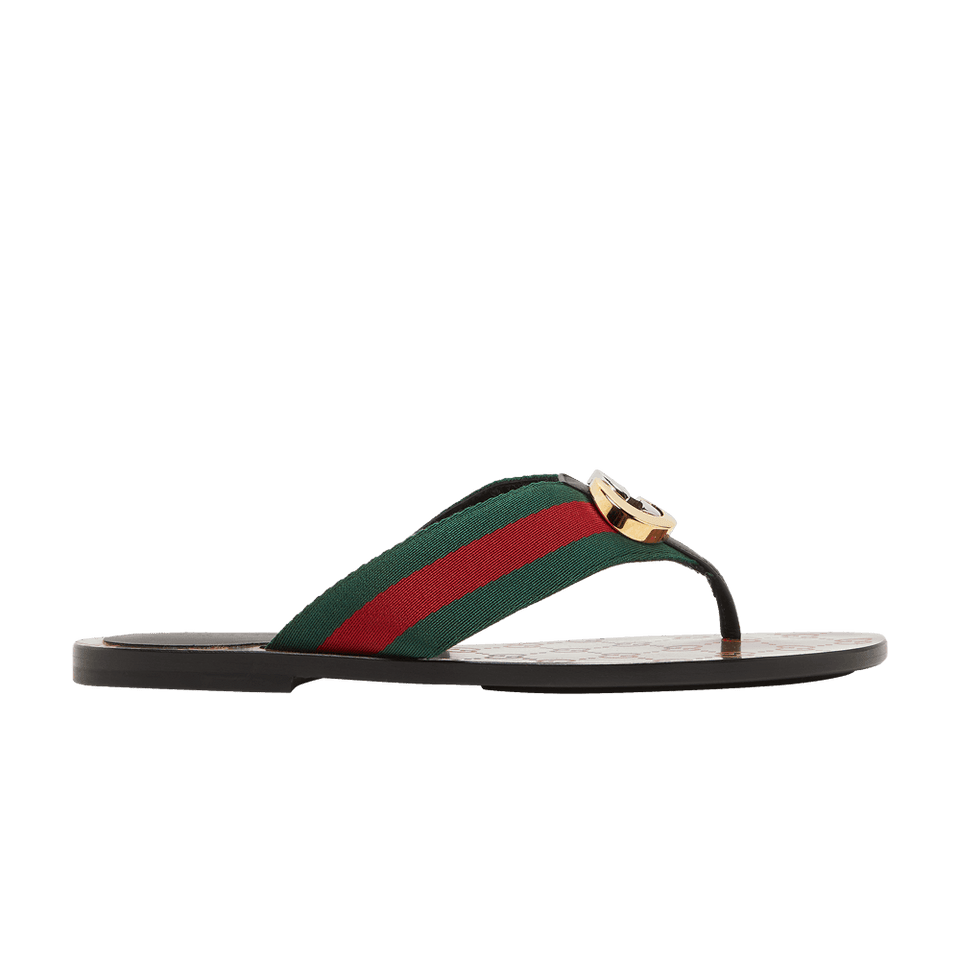 Gucci Wmns GG Web Sandal 'Black Green Red'