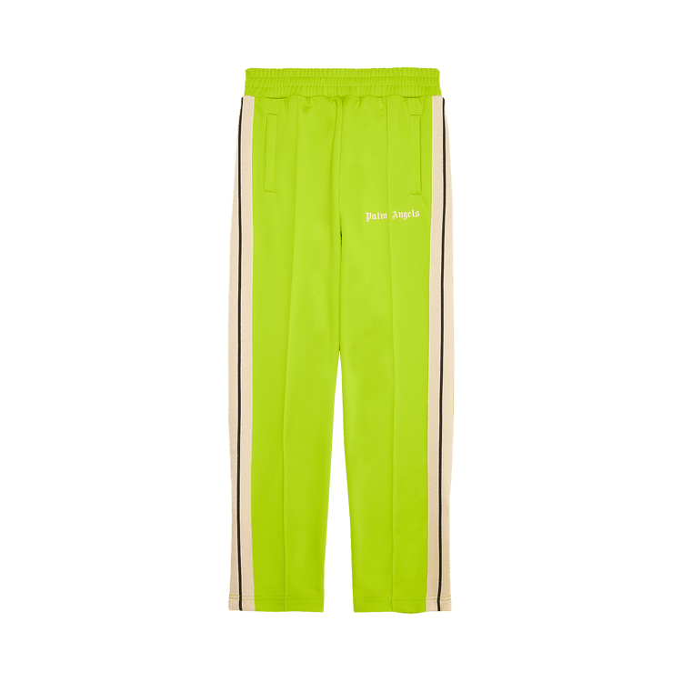 Palm Angels Classic Track Pants Lime Green/Off White