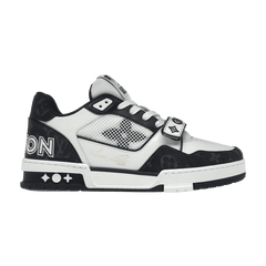 Louis Vuitton Trainer Low Velcro Strap - Black Monogram Denim