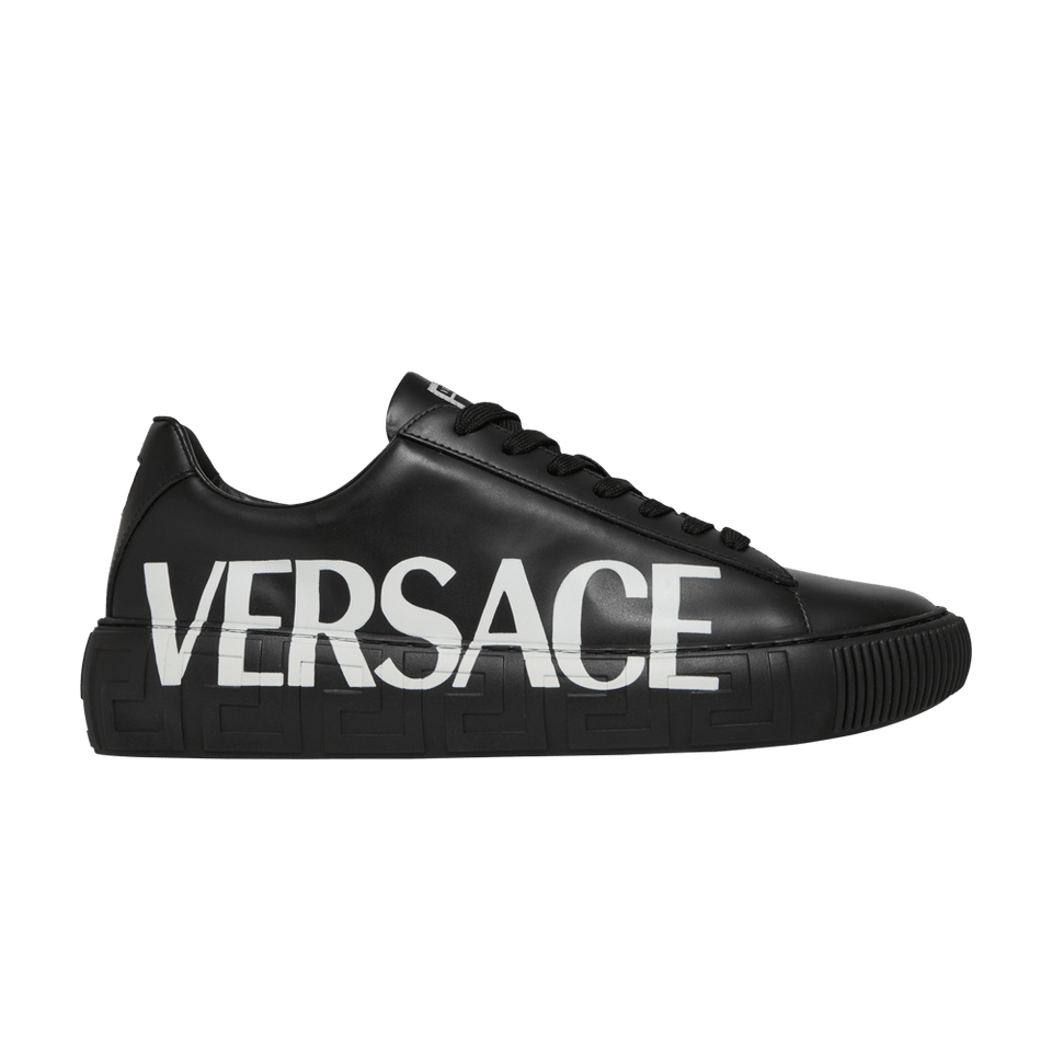 Versace Medusa Low Logo Print - Black