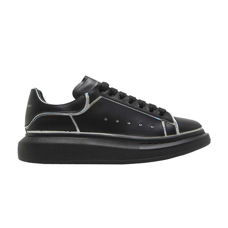 Alexander McQueen Oversized Sneaker Black Silver Holo