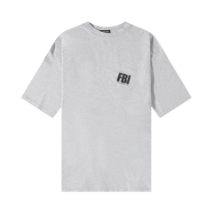 Balenciaga Worn Out T-Shirt Heather Grey/Black